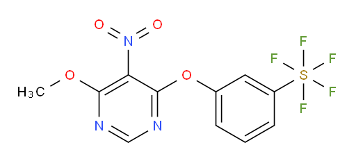 [3-[(6-methoxy-5-nitro-4-pyrimidinyl)oxy]phenyl]sulfur pentafluoride