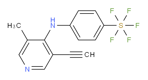 4-((3-ethynyl-5-methylpyridin-4-yl)amino)(pentafluoromercapto)benzene