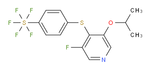 4-((3-fluoro-5-isopropoxypyridin-4-yl)thio)(pentafluoromercapto)benzene