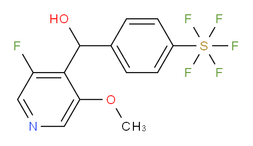 (3-fluoro-5-methoxypyridin-4-yl)(4-(pentafluoromercapto)phenyl)methanol