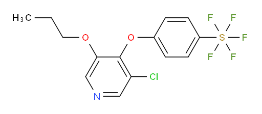 4-((3-chloro-5-propoxypyridin-4-yl)oxy)(pentafluoromercapto)benzene