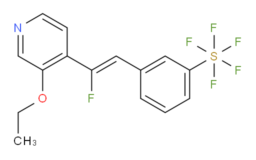 (Z)-3-(2-(3-ethoxypyridin-4-yl)-2-fluorovinyl)(pentafluoromercapto)benzene