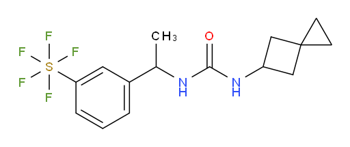 [3-[1-[[(spiro[2.3]hex-5-ylamino)carbonyl]amino]ethyl]phenyl]-sulfur pentafluoride