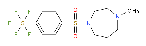 4-((4-methyl-1,4-diazepan-1-yl)sulfonyl)(pentafluoromercapto)benzene