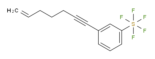 3-(hept-6-en-1-yn-1-yl)(pentafluoromercapto)benzene