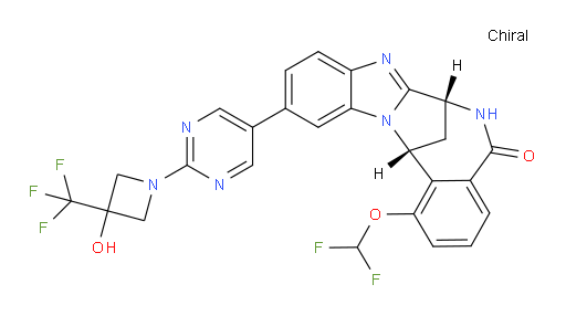 (7R,14R)-1-(difluoromethoxy)-6,7-dihydro-11-[2-[3-hydroxy-3-(trifluoromethyl)-1-azetidinyl]pyrimidin-5-yl]-7,14-Methanobenzimidazo[1,2-b][2,5]benzodiazocin-5(14H)--one