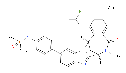 N-(4-((7R,14R)-1-(difluoromethoxy)-6-methyl-5-oxo-5,6,7,14-tetrahydro-7,14-methanobenzo[f]benzo[4,5]imidazo[1,2-a][1,4]diazocin-11-yl)phenyl)-P,P-dimethylphosphinic amide