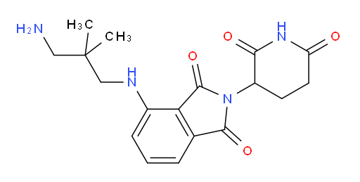 4-((3-amino-2,2-dimethylpropyl)amino)-2-(2,6-dioxopiperidin-3-yl)isoindoline-1,3-dione