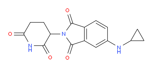 5-(cyclopropylamino)-2-(2,6-dioxopiperidin-3-yl)isoindoline-1,3-dione