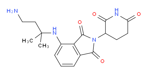 4-((4-amino-2-methylbutan-2-yl)amino)-2-(2,6-dioxopiperidin-3-yl)isoindoline-1,3-dione
