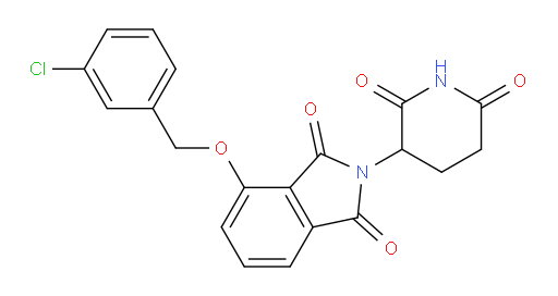 4-((3-chlorobenzyl)oxy)-2-(2,6-dioxopiperidin-3-yl)isoindoline-1,3-dione