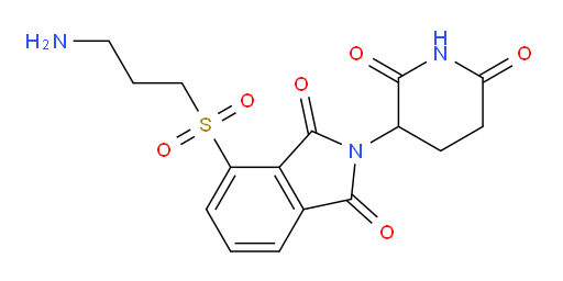 4-((3-aminopropyl)sulfonyl)-2-(2,6-dioxopiperidin-3-yl)isoindoline-1,3-dione