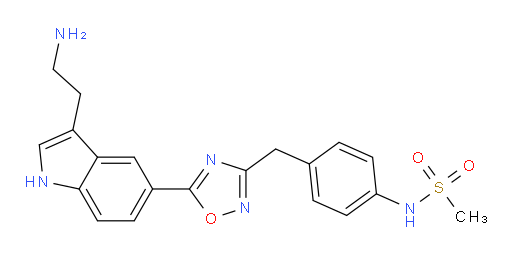 N-[4-[[5-[3-(2-Aminoethyl)-1H-indol-5-yl]-1,2,4-oxadiazol-3-yl]methyl]phenyl]methanesulfonamide
