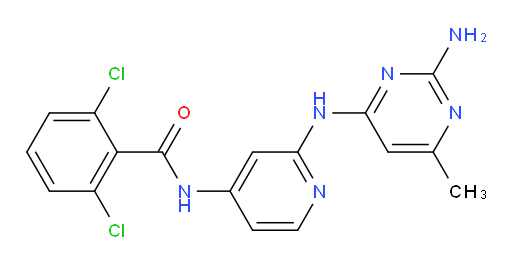 N-[2-[(2-Amino-6-methyl-4-pyrimidinyl)amino]-4-pyridinyl]-2,6-dichlorobenzamide