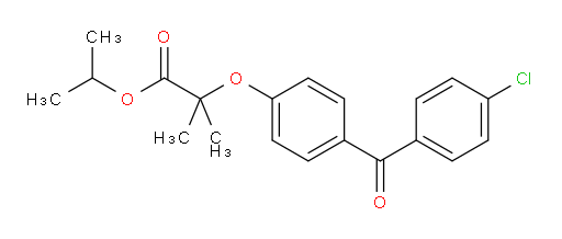 isopropyl 2-(4-(4-chlorobenzoyl)phenoxy)-2-methylpropanoate