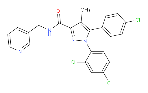 5-(4-Chlorophenyl)-1-(2,4-dichlorophenyl)-4-methyl-N-(3-pyridinylmethyl)-1H-pyrazole-3-carboxamide