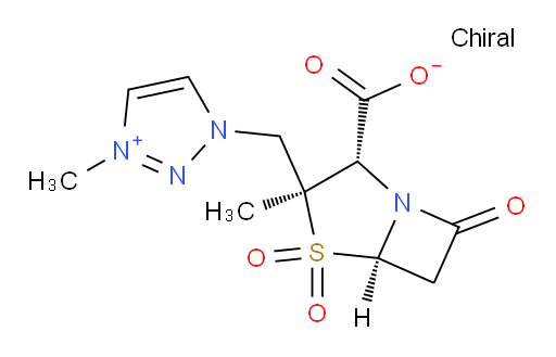 1H-1,2,3-Triazolium, 3-[[(2S,3S,5R)-2-carboxy-3-methyl-4,4-dioxido-7-oxo-4-thia-1-azabicyclo[3.2.0]hept-3-yl]methyl]-1-methyl-, inner salt