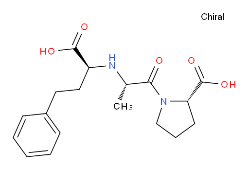 (S)-1-((S)-2-(((S)-1-carboxy-3-phenylpropyl)amino)propanoyl)pyrrolidine-2-carboxylic acid