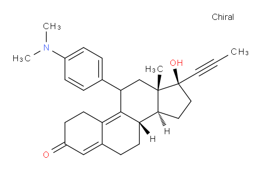 (8S,11R,13S,14S,17S)-11-(4-(dimethylamino)phenyl)-17-hydroxy-13-methyl-17-(prop-1-yn-1-yl)-6,7,8,11,12,13,14,15,16,17-decahydro-1H-cyclopenta[a]phenanthren-3(2H)-one