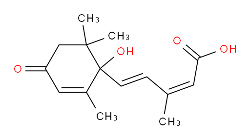 (2Z,4E)-5-(1-hydroxy-2,6,6-trimethyl-4-oxocyclohex-2-en-1-yl)-3-methylpenta-2,4-dienoic acid