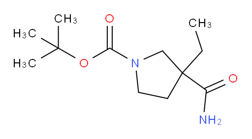 tert-butyl 3-carbamoyl-3-ethylpyrrolidine-1-carboxylate