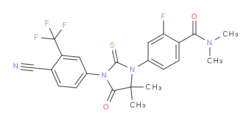 4-(3-(4-cyano-3-(trifluoromethyl)phenyl)-5,5-dimethyl-4-oxo-2-thioxoimidazolidin-1-yl)-2-fluoro-N,N-dimethylbenzamide