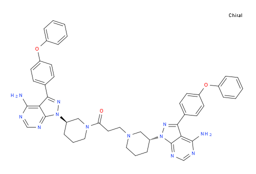 1,3-bis((R)-3-(4-amino-3-(4-phenoxyphenyl)-1H-pyrazolo[3,4-d]pyrimidin-1-yl)piperidin-1-yl)propan-1-one
