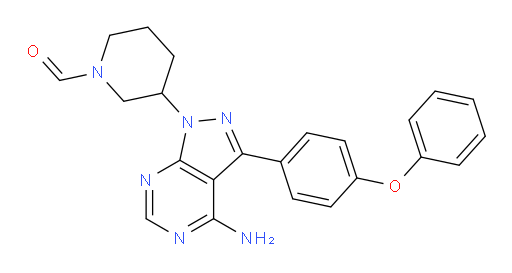 (R)-3-(4-amino-3-(4-phenoxyphenyl)-1H-pyrazolo[3,4-d]pyrimidin-1-yl)piperidine-1-carbaldehyde