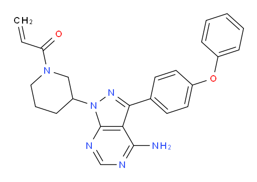 1-(3-(4-amino-3-(4-phenoxyphenyl)-1H-pyrazolo[3,4-d]pyrimidin-1-yl)piperidin-1-yl)prop-2-en-1-one