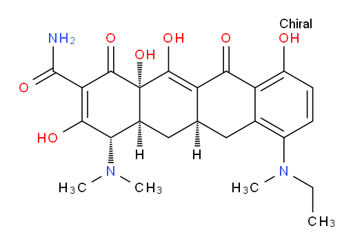 (4S,4aS,5aR,12aS)-4-(dimethylamino)-7-(ethyl(methyl)amino)-3,10,12,12a-tetrahydroxy-1,11-dioxo-1,4,4a,5,5a,6,11,12a-octahydrotetracene-2-carboxamide