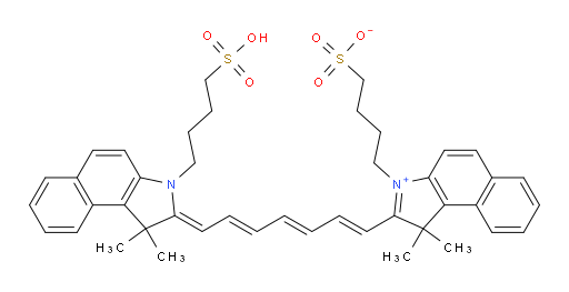 4-(2-((1E,3E,5E,7Z)-7-(1,1-dimethyl-3-(4-sulfobutyl)-1H-benzo[e]indol-2(3H)-ylidene)hepta-1,3,5-trien-1-yl)-1,1-dimethyl-1H-benzo[e]indol-3-ium-3-yl)butane-1-sulfonate