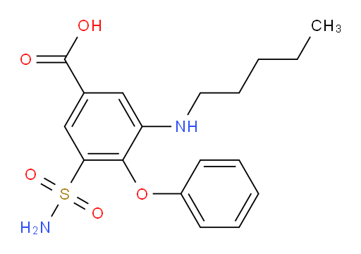 3-(pentylamino)-4-phenoxy-5-sulfamoylbenzoic acid