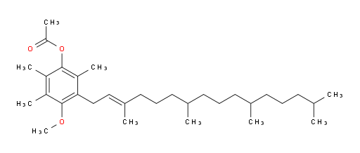 (E)-4-methoxy-2,3,6-trimethyl-5-(3,7,11,15-tetramethylhexadec-2-en-1-yl)phenyl acetate