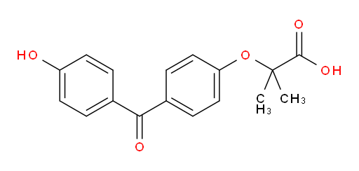 2-[4-(4-Hydroxybenzoyl)phenoxy]-2-methylpropanoic acid