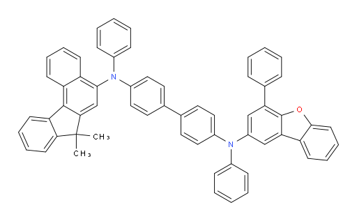 N4-(7,7-dimethyl-7H-benzo[c]fluoren-5-yl)-N4,N4'-diphenyl-N4'-(4-phenyldibenzo[b,d]furan-2-yl)-[1,1'-biphenyl]-4,4'-diamine