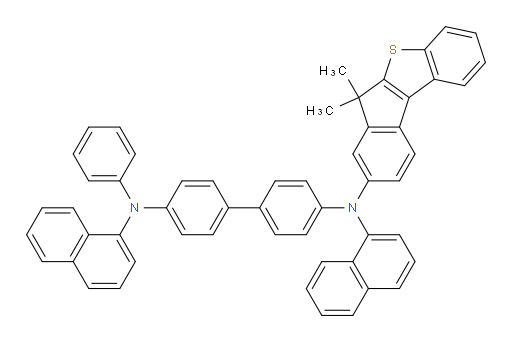 N4-(6,6-dimethyl-6H-benzo[b]indeno[1,2-d]thiophen-8-yl)-N4,N4'-di(naphthalen-1-yl)-N4'-phenyl-[1,1'-biphenyl]-4,4'-diamine