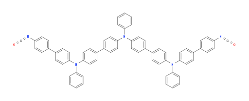 N4-(4'-isocyanato-[1,1'-biphenyl]-4-yl)-N4'-(4'-((4'-isocyanato-[1,1'-biphenyl]-4-yl)(phenyl)amino)-[1,1'-biphenyl]-4-yl)-N4,N4'-diphenyl-[1,1'-biphenyl]-4,4'-diamine