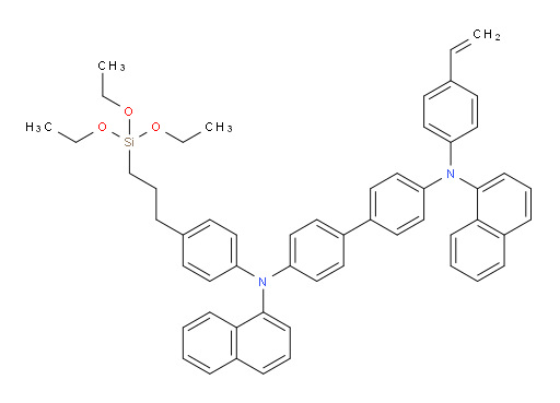 N4,N4'-di(naphthalen-1-yl)-N4-(4-(3-(triethoxysilyl)propyl)phenyl)-N4'-(4-vinylphenyl)-[1,1'-biphenyl]-4,4'-diamine
