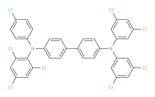 N4-(4-chlorophenyl)-N4',N4'-bis(3,5-dichlorophenyl)-N4-(2,4,6-trichlorophenyl)-[1,1'-biphenyl]-4,4'-diamine