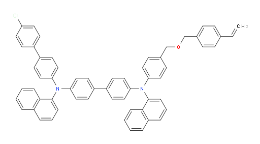 N4-(4'-chloro-[1,1'-biphenyl]-4-yl)-N4,N4'-di(naphthalen-1-yl)-N4'-(4-(((4-vinylbenzyl)oxy)methyl)phenyl)-[1,1'-biphenyl]-4,4'-diamine