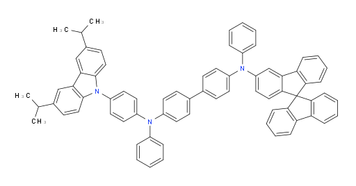 N4-(9,9'-spirobi[fluoren]-3-yl)-N4'-(4-(3,6-diisopropyl-9H-carbazol-9-yl)phenyl)-N4,N4'-diphenyl-[1,1'-biphenyl]-4,4'-diamine