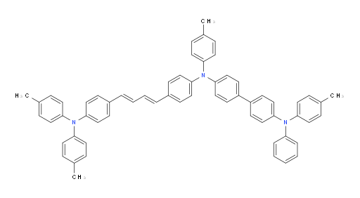 N4-(4-((1E,3E)-4-(4-(di-p-tolylamino)phenyl)buta-1,3-dien-1-yl)phenyl)-N4'-phenyl-N4,N4'-di-p-tolyl-[1,1'-biphenyl]-4,4'-diamine