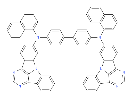 N4,N4'-bis(dibenzo[b,e]pyrimido[4,5,6-gh]pyrrolizin-6-yl)-N4,N4'-di(naphthalen-1-yl)-[1,1'-biphenyl]-4,4'-diamine