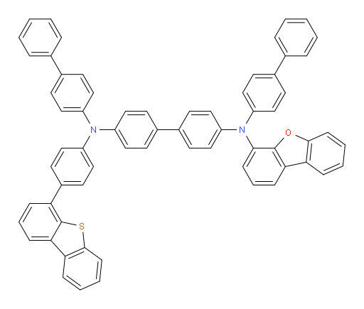 N4,N4'-di([1,1'-biphenyl]-4-yl)-N4-(dibenzo[b,d]furan-4-yl)-N4'-(4-(dibenzo[b,d]thiophen-4-yl)phenyl)-[1,1'-biphenyl]-4,4'-diamine
