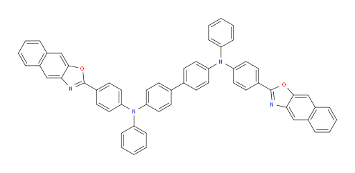 N4,N4'-bis(4-(naphtho[2,3-d]oxazol-2-yl)phenyl)-N4,N4'-diphenyl-[1,1'-biphenyl]-4,4'-diamine