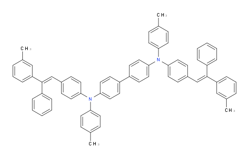 N4-(4-((E)-2-phenyl-2-(m-tolyl)vinyl)phenyl)-N4'-(4-((Z)-2-phenyl-2-(m-tolyl)vinyl)phenyl)-N4,N4'-di-p-tolyl-[1,1'-biphenyl]-4,4'-diamine