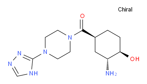 (4-(4H-1,2,4-triazol-3-yl)piperazin-1-yl)((1S,3R,4R)-3-amino-4-hydroxycyclohexyl)methanone