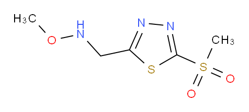 O-methyl-N-((5-(methylsulfonyl)-1,3,4-thiadiazol-2-yl)methyl)hydroxylamine