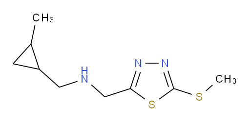 1-(2-methylcyclopropyl)-N-((5-(methylthio)-1,3,4-thiadiazol-2-yl)methyl)methanamine