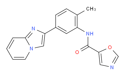 N-(5-(imidazo[1,2-a]pyridin-2-yl)-2-methylphenyl)oxazole-5-carboxamide